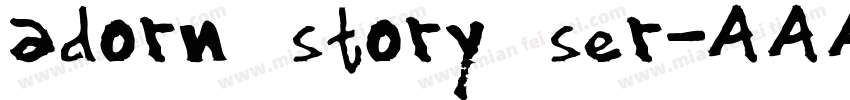 adorn story ser字体转换